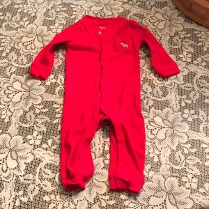 👍Baby Holiday One Pc Jammies 9 mo